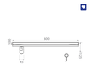 Ga Thoát Sàn Dài EcoBath EC1081MB đen mờ