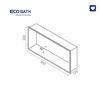 Hộc âm tường Ecobath EC9002MW màu trắng