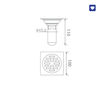 Ga thoát sàn EcoBath EC1062PB màu đen