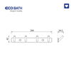 Móc áo Ecobath EC2031-4MBG