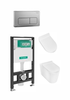 Bồn cầu treo tường Hansgrohe 22459007 ( nắp đóng êm 22461007 )