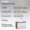 Bộ Tủ Chậu Lavabo Caesar LF5256/EH48002AWV