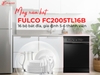 (màu đen) Máy rửa bát Fulco FC2005TL16B (16 bộ) - Sấy khí nóng PTC, Diệt khuẩn UV, Sấy bảo quản 72h khô cong, BH 3 năm