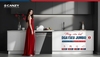 Máy rửa bát Canzy CZ-DGA15EU JUMBO (15 bộ) - Sấy khí nóng PTC khô cong, Bảo hành 3 năm, hàng chính hãng