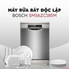 Máy rửa bát Bosch SMS6ZCI85M Series 6 - Nhập Khẩu Đức, Hàng chính hãng, Bảo hành 3 năm