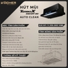 Máy hút mùi Kocher Turbo Smart 3D X3D-350D Auto Clean - Tự động làm sạch, Bảo hành 3 năm