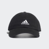 MŨ DAD CAP COTTON TÙY CHỈNH Adidas chính hãng đen GT4803 ảnh chính diện