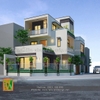 Thiết kế biệt thự 2 mặt tiền hiện đại| Mẫu biệt thự đẹp BT0419| Bình Dương