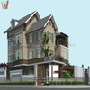 Thiết kế biệt thự 3 tầng mái Thái| Mẫu biệt thự đẹp BT0817| Việt Hưng, Hà Nội