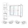 Cửa sổ mở quay lật vào trong uPVC
