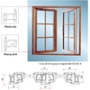 Cửa sổ mở quay ra ngoài uPVC