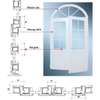 Cửa đi hai cánh mở quay uPVC