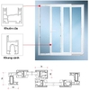 Cửa đi mở trượt uPVC