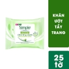 Khăn tẩy trang Simple Kind To Skin Cleansing Facial Wipes 25 tờ