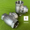 Van 1 chiều inox lá lật bắt ren (stainless steel check valve) size DN15-DN100