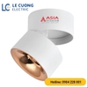 Đèn ống bơ nổi thân ngắn Asia vỏ trắng-xoay góc