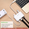 Cáp kết nối cổng trên Macbook 2016 ra máy chiếu HDMI tích hợp cổng mạng LAN