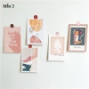 Bộ 10 tấm Postcard trang trí REE Bedding PC26 giấy 350gms trắng dày dặn cao cấp + tặng kèm sticker dán