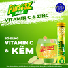 Viên Sủi Plusssz Vitamin C & Kẽm ZinC – Hỗ Trợ Miễn Dịch, Không Đường, Hương Chanh Mát Lạnh (Tuýp 20 viên sủi)