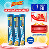 [COMBO 3 TUÝP X 20 VIÊN] PLUSSSZ CALCIUM vị đào, chanh leo không đường - Hàng nhập khẩu