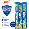 [COMBO 3 TUÝP X 20 VIÊN] PLUSSSZ CALCIUM vị đào, chanh leo không đường - Hàng nhập khẩu