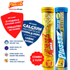 (COMBO 2 TUÝP X 20 VIÊN SỦI) Plusssz Max Multivitamin vị Cam  không đường + PLUSSSZ CALCIUM - Hương Đào, Chanh Leo Không Đường