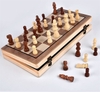 Bộ cờ vua gỗ sồi, bàn gấp cao cấp có nam châm (có hộp đựng)