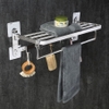 Giàn treo khăn Inox 304 mã B01 (Chân đặc)