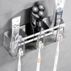 Kệ để bàn chải inox 304 dán tường KBC07 (3 ngăn)