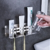Kệ để bàn chải inox 304 dán tường KBC07 (3 ngăn)