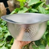 Chậu vo gạo, lọc rửa đa năng inox 304 kt 26x24x11cm - GHA026