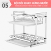 Kệ bát đa năng inox 304 cao cấp KC02