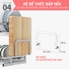 Kệ bát đa năng inox 304 cao cấp KC02