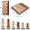 Bộ cờ vua gỗ sồi, bàn gấp cao cấp có nam châm (có hộp đựng)