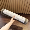 Thảm lau chân xuất Âu họa tiết hoa màu nâu (50x80cm)