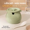 Liễn sứ bằng sứ đựng mỡ, đựng gia vị chịu nhiệt độ cao, hũ gốm đựng mỡ xinh xắn