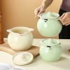 Liễn sứ bằng sứ đựng mỡ, đựng gia vị chịu nhiệt độ cao, hũ gốm đựng mỡ xinh xắn