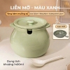 Liễn sứ bằng sứ đựng mỡ, đựng gia vị chịu nhiệt độ cao, hũ gốm đựng mỡ xinh xắn