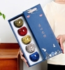 Bộ 5 chén ngũ hành bằng sứ cao cấp