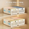 Set 2 Rổ đựng quần áo gấp gọn (15x25x48cm)