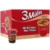Thùng 24 ly Mì 3 Miền Gold Bò Hầm Rau Thơm 65g