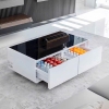 Bàn trà Tủ lạnh Primst Model TB135 135L bản âm nhạc có hai ngăn làm lạnh dành cho phòng khách