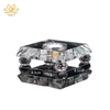Đế đèn led hình vuông chất liệu pha lê cao cấp - nhiều kích thước