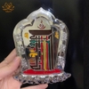 Thời luân kim cang Kalachakra 3D Thập tự tại, dập nổi cực kỳ đẹp toả hào quang