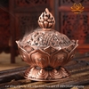 Lư xông trầm, lư đốt trầm hình hoa sen cổ điển Mật Tông Tâm Ý