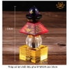 |Cao 14cm| Tháp xá lợi Bảo Khiếp Ấn Đà-la-ni chất liệu pha lê MS19 Kinh Nhất Thiết Như Lai Tâm Bí Mật Toàn Thân Xá Lợi