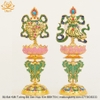 Bộ Bát Kiết Tường (Bát Đại Cát Tường - Tám Tướng Cát Tường) Bệ Sen Cao Bằng Hợp Kim Cao Cấp, Hoàn Thiện Thủ Công BBKT04 hàng đẹp