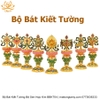 Bộ Bát Kiết Tường (Bát Đại Cát Tường - Tám Tướng Cát Tường) Bệ Sen Cao Bằng Hợp Kim Cao Cấp, Hoàn Thiện Thủ Công BBKT04 chất lượng tốt