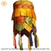Lọng Hình Trụ Dáng Ngắn Trang Trí Ban Thờ Mật Tông Chất Liệu Vải Gấm Dài 40cm