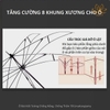 Khung xương của ô đan bằng sắt chắc chắn